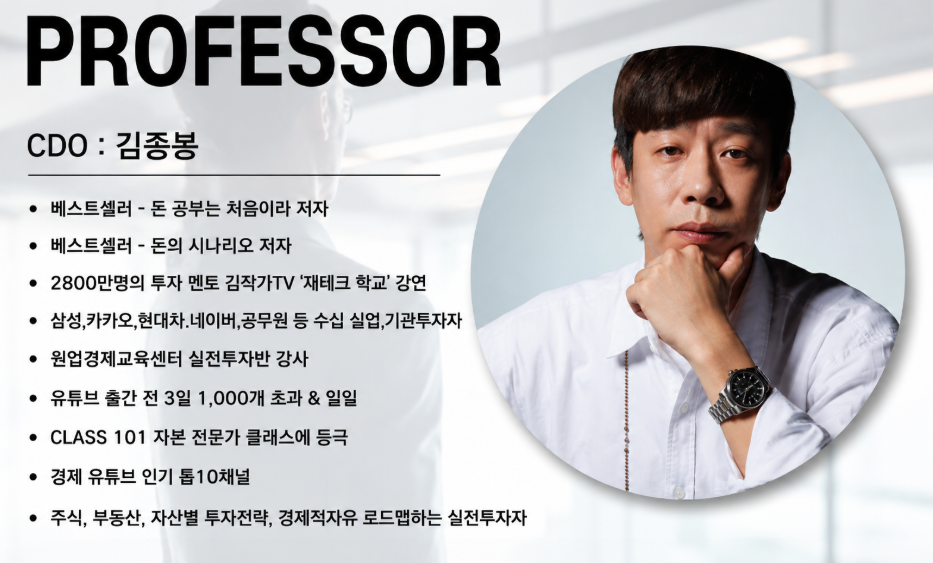 슈퍼개미 김종봉 이력 설명하는 이미지
