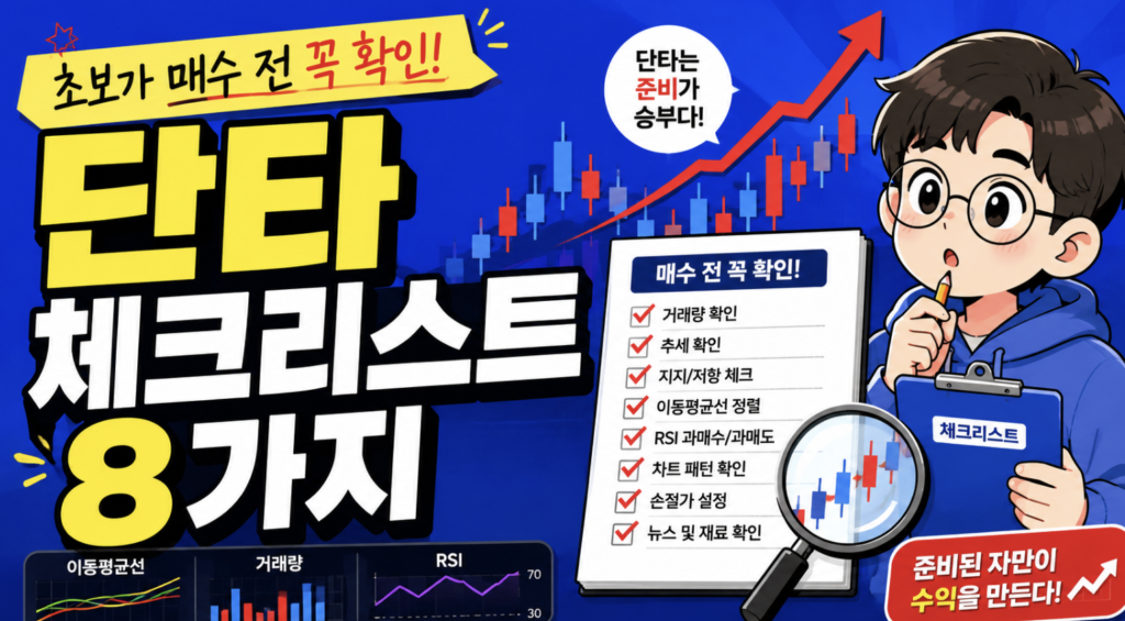 단타 체크리스트 8가지” 썸네일형 이미지